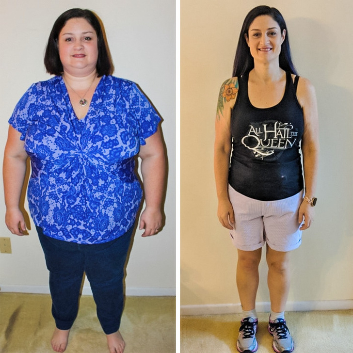 people were able to lose weight before and after weight loss 