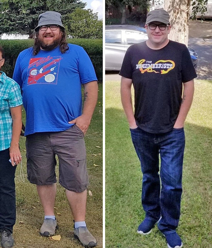people were able to lose weight before and after weight loss 